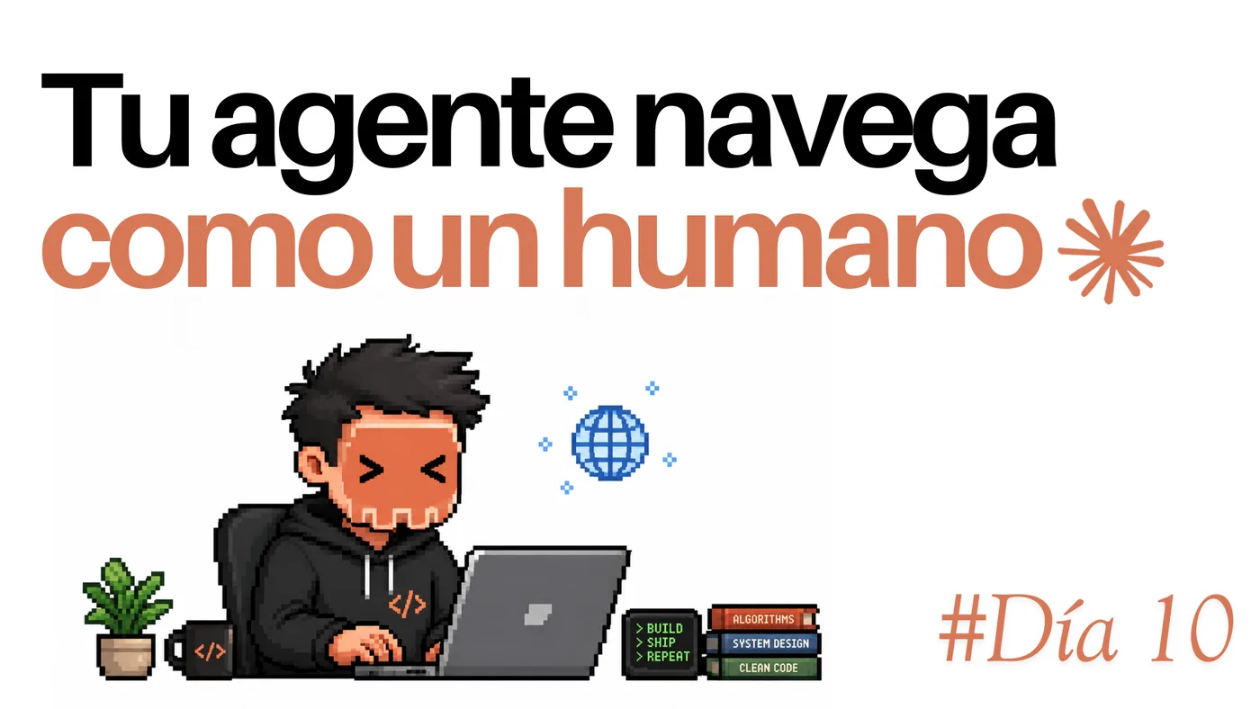 Lámina del día 10: Un agente que navega como una persona